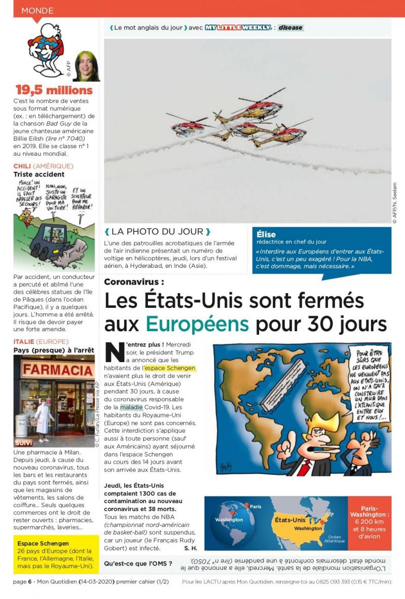 Mon quotidien samedi 14 mars 2020 4 1024