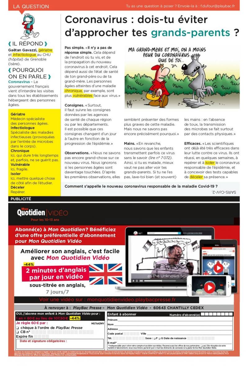 Mon quotidien samedi 14 mars 2020 6 1024